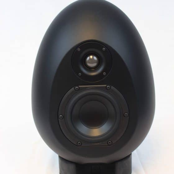 Black Egg Speaker On Stand