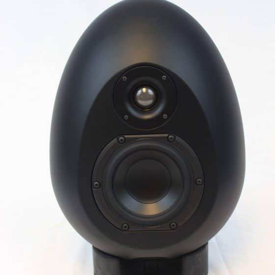 Black Egg Speaker On Stand